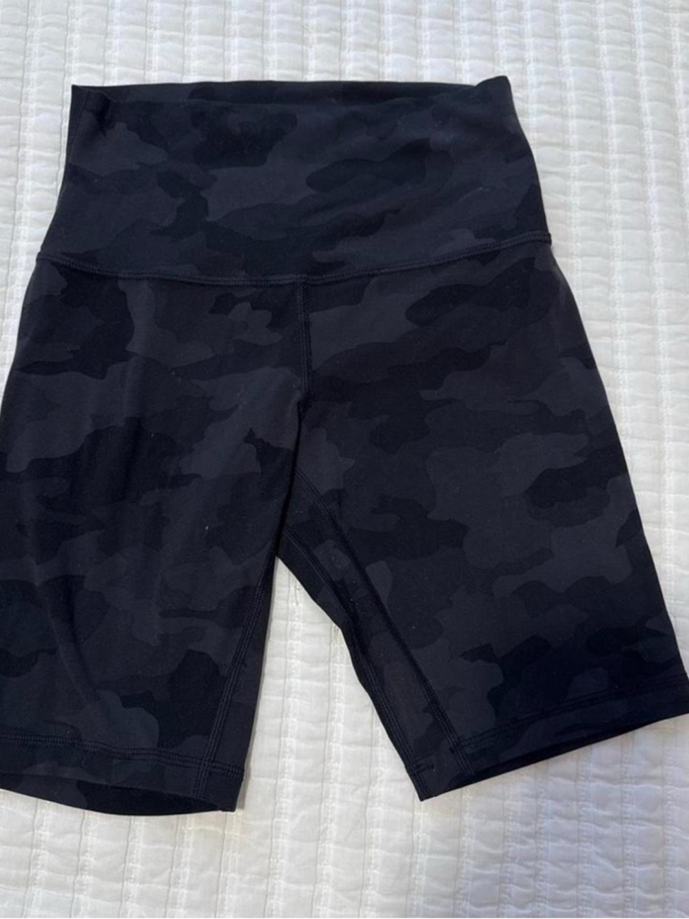 lululemon athletica Black Camo High-Rise Bike Shorts